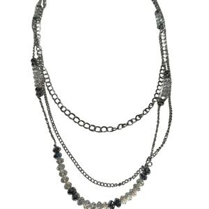 Charming Silver Multi-Layer Necklace